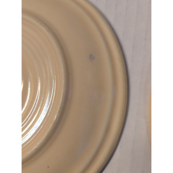 Fiestaware Fiesta Salad Dessert Bread Plate Ivory 6" Vintage Wet Foot Set 2 - Picture 7 of 9